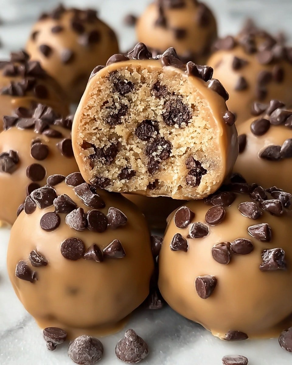Chocolate Chip Cookie Dough Protein Balls Recipe - Recipe Image — Chocolate Chip Cookie Dough Protein Balls, healthy protein snack, quick no-bake treats, nutritious snack ideas, protein ball recipes