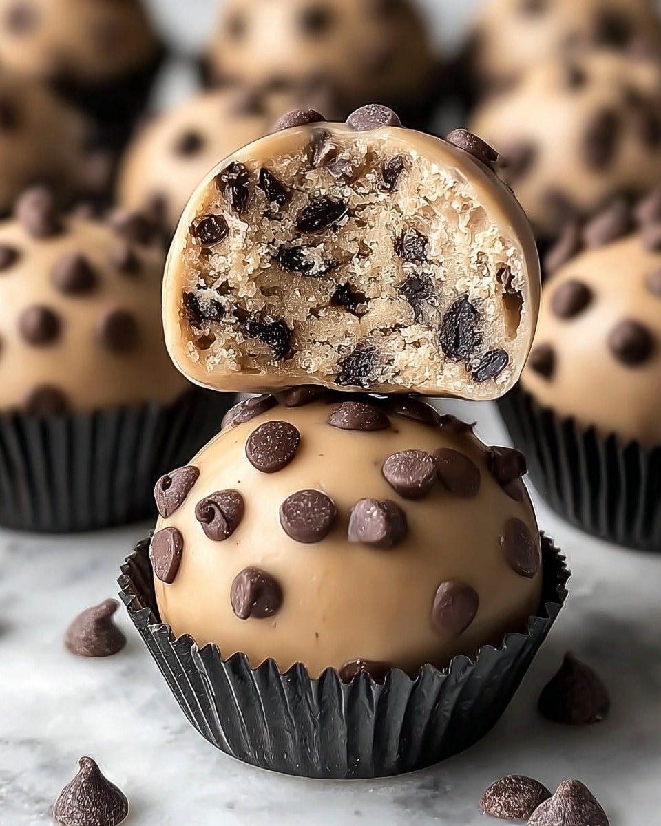 Chocolate Chip Cookie Dough Protein Balls Recipe - Recipe Image — Chocolate Chip Cookie Dough Protein Balls, healthy protein snack, quick no-bake treats, nutritious snack ideas, protein ball recipes